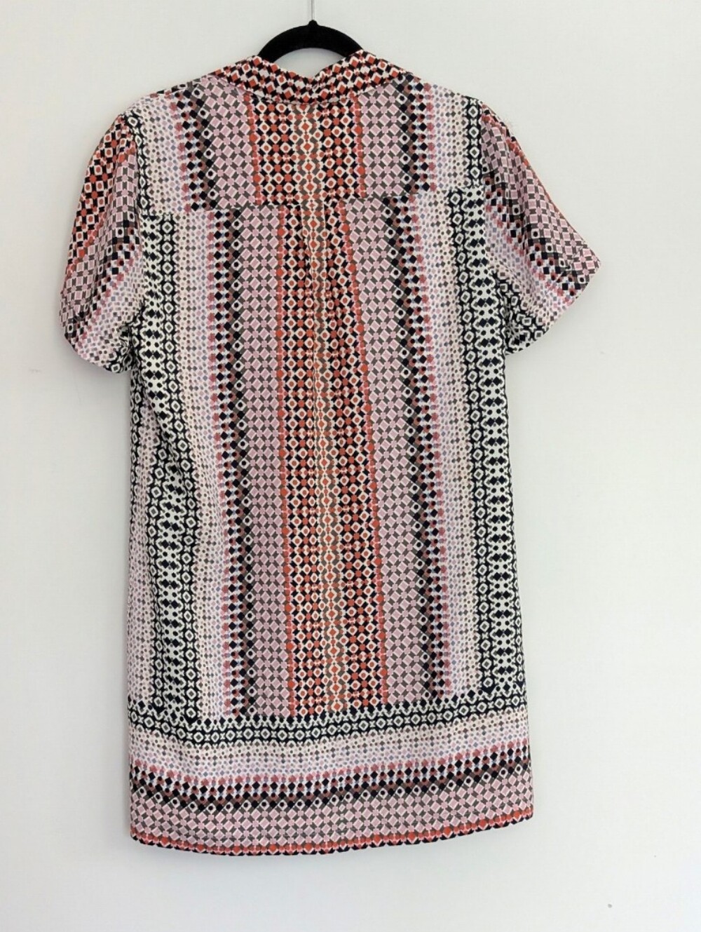 J.Crew multicolor geometric collar multicolor 100% silk dress 8 - Picture 6 of 6